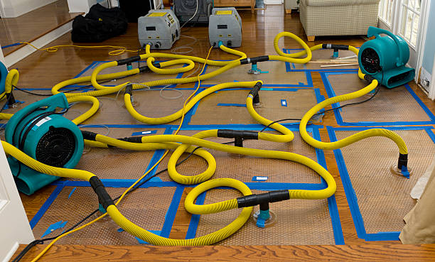 Water damage restoration process in TX